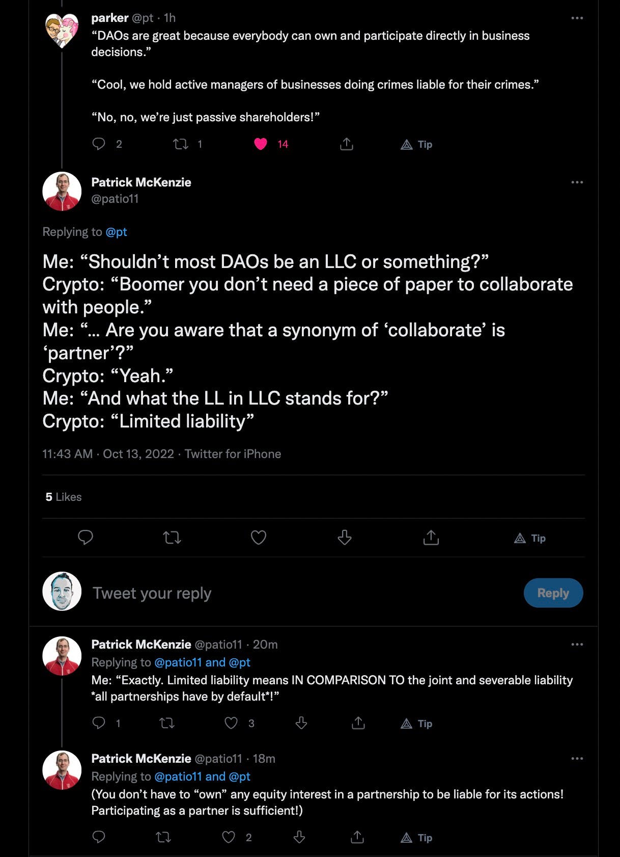 you may be liable for voting in a DAO